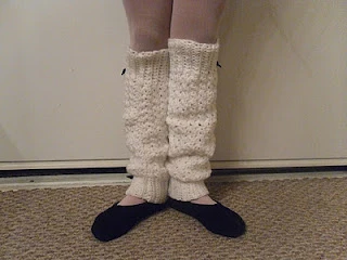 crocheted leg warmers