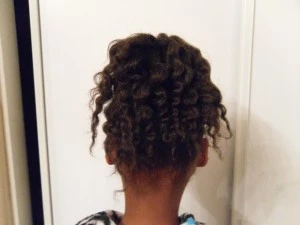 Twist Out Ponytail