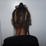 half up half down braids