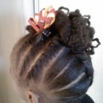 Flat Twist Updo on Natural Hair