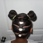 Two Buns: Hairstyle on Natural Hair