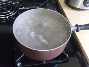 boiling water