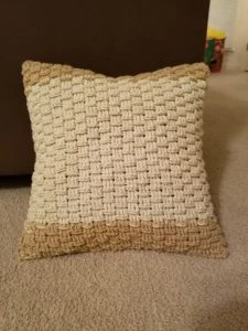 Crocheted Pillow Cover